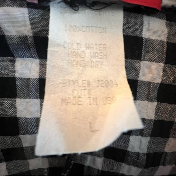 Saint Gil Paris Black and White Check Blazer 100% Cotton Made in USA Size Large - Picture 4 of 7